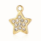 3pcs Stainless Steel Evil Eye Moon Hamsa Pendant