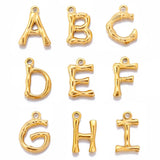 3Pcs/Lot Stainless Steel Initial A-Z Alphabet Pendant