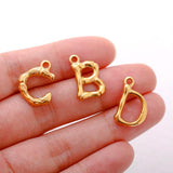 3Pcs/Lot Stainless Steel Initial A-Z Alphabet Pendant