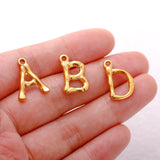 3Pcs/Lot Stainless Steel Initial A-Z Alphabet Pendant