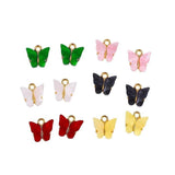 10Pcs 11x14mm Butterfly Charms Pendant For DIY Jewelry Making