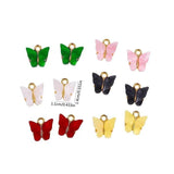 10Pcs 11x14mm Butterfly Charms Pendant For DIY Jewelry Making