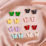 10Pcs 11x14mm Butterfly Charms Pendant For DIY Jewelry Making