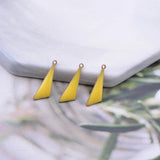 30pcs 5*16mm Copper Enamel Triangle Charms For Earring Necklace