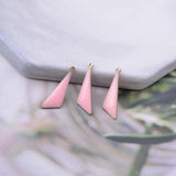 30pcs 5*16mm Copper Enamel Triangle Charms For Earring Necklace