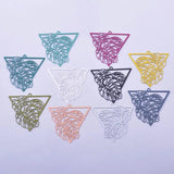 30pcs AB6556 32mm Painted Triangle Tropical Leaves Earring Charms