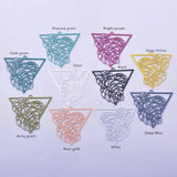 30pcs AB6556 32mm Painted Triangle Tropical Leaves Earring Charms