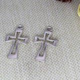 10pcs Gothic Charms Hollow Cross Pendant DIY Jewelry Making Supplies
