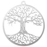5pcs Tree Of Life Charm Pendant Stainless Steel Trees Charms For Jewelry Making