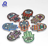 Lucky Eye Ceramic Fatima Hamsa Hand Refrigerator Magnet