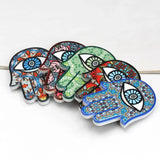 Lucky Eye Ceramic Fatima Hamsa Hand Refrigerator Magnet