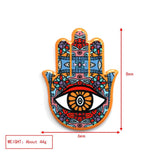 Lucky Eye Ceramic Fatima Hamsa Hand Refrigerator Magnet