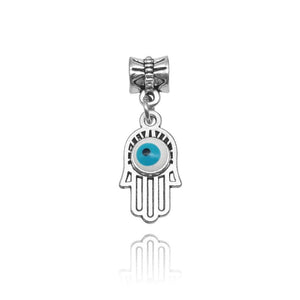 10pcs Tibetan Silver Fatima Hand Charm Beads