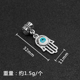 10pcs Tibetan Silver Fatima Hand Charm Beads