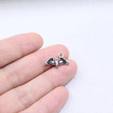 20pcs Mini Bat Coin Zinc Alloy Necklace Earring Bracelet DIY 2 Colors