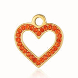 3pcs Evil Eye Sun Heart Rhinestone Pendant DIY Charm Necklace