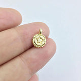 20pcs 8mm Star Print Coin Zinc Alloy DIY Jewelry 2 Colors