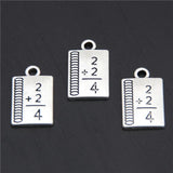 20pcs Metal Architect Compass Charms Silver Pendant for Student Jewelry