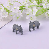 10pcs 3D Elephant Charms Pendant for DIY Jewelry Making Keychain Craft