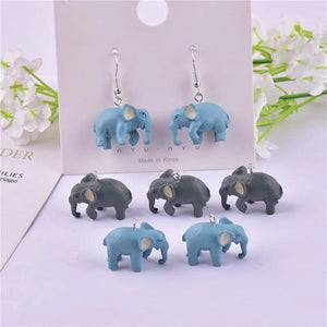 10pcs 3D Elephant Charms Pendant for DIY Jewelry Making Keychain Craft