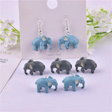 10pcs 3D Elephant Charms Pendant for DIY Jewelry Making Keychain Craft