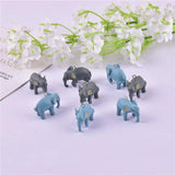 10pcs 3D Elephant Charms Pendant for DIY Jewelry Making Keychain Craft
