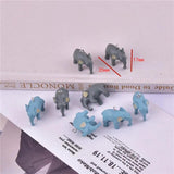 10pcs 3D Elephant Charms Pendant for DIY Jewelry Making Keychain Craft