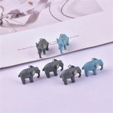 10pcs 3D Elephant Charms Pendant for DIY Jewelry Making Keychain Craft