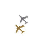 10pcs 20mm Stainless Steel Plane Charms Pendant DIY Necklace Bracelets