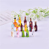10pcs Beer Bottle Charms for DIY Jewelry Making