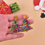 10pcs Star Christmas Tree Acrylic Charms for DIY Jewelry Making
