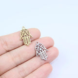 10pcs Stainless Steel Hand Jewelry Charms Pendant DIY Handcraft
