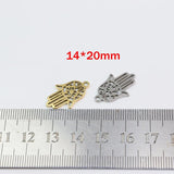 10pcs Stainless Steel Hand Jewelry Charms Pendant DIY Handcraft