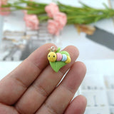 Cartoon Bee Snail Ladybug Charms for Jewelry Making