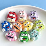 10Pcs M Chocolate Candy Resin Charms Pendants Jewelry Making DIY Earring Necklac