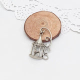 12 pcs Retro birdcage charms for DIY jewelry making