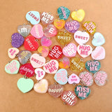 Random Heart Set Charms for Jewelry Making - 20/30/60/100Pcs/Lot