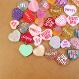 Random Heart Set Charms for Jewelry Making - 20/30/60/100Pcs/Lot