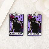 10Pcs Tarot Charms Acrylic Spice Reader Teacher Pendant DIY Making Accessory