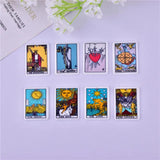 10pcs Tarot Card Charms for DIY Jewelry Making Craft 34*25mm