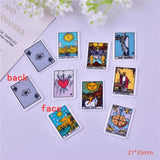 10pcs Tarot Card Charms for DIY Jewelry Making Craft 34*25mm
