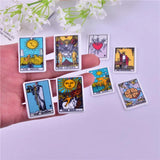 10pcs Tarot Card Charms for DIY Jewelry Making Craft 34*25mm