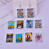 10pcs Tarot Card Charms for DIY Jewelry Making Craft 34*25mm