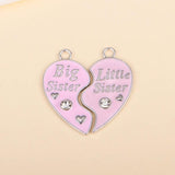 5Pairs Broken Love Heart Pendant Friends Couple Choker Necklace BFF Friendship