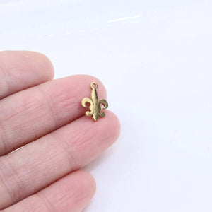 10pcs Stainless Steel Charm Pendant Mirror Polished Unfading Colorless