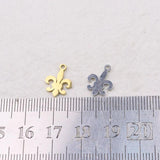 10pcs Stainless Steel Charm Pendant Mirror Polished Unfading Colorless