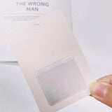 100pcs Chain Necklace Packaging Self-Adhesive Plastic Pouches 4.2*3.7cm