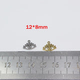10pcs Stainless Steel Eyes PVD Plated Charm Pendant