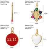 Heart Matches Charms for Jewelry Making Supplies Number Dijes Diy