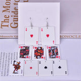 10pcs Double Face Big Poker Playing Card Resin Charms DIY Jewelry Accessory